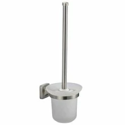 Remise 🎁 MSV Brosse Wc avec support à fixer Zinc Chromé Parma 😍