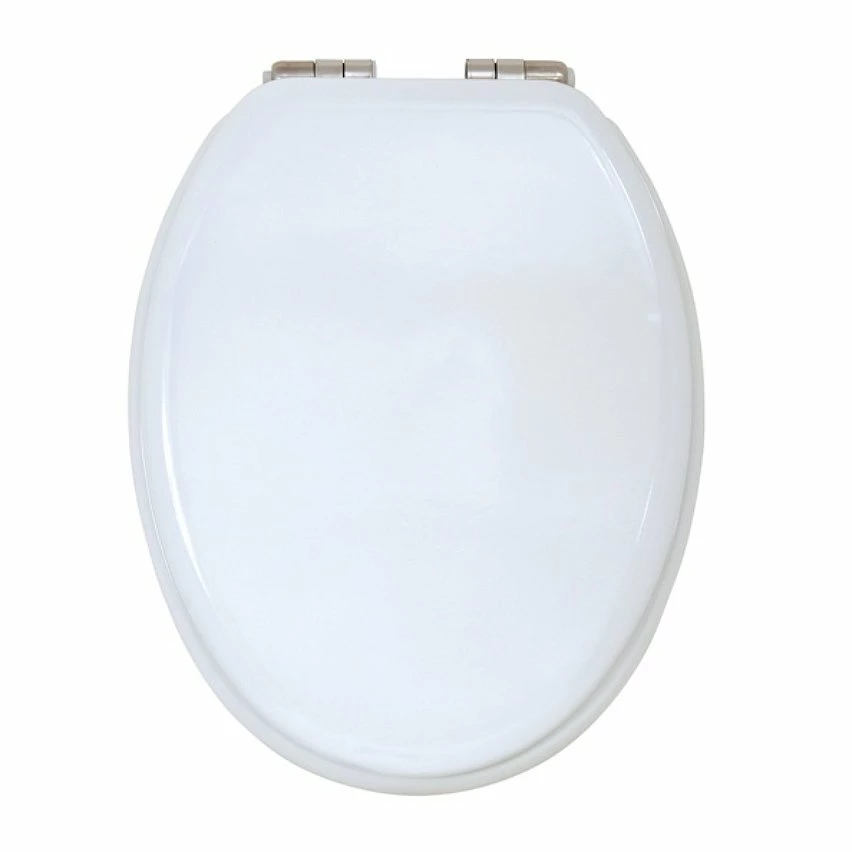 Promo 🎉 MSV Abattant WC MDF Blanc - Charnières Zinc 🛒 3 Promo 🎉 MSV Abattant WC MDF Blanc - Charnières Zinc 🛒