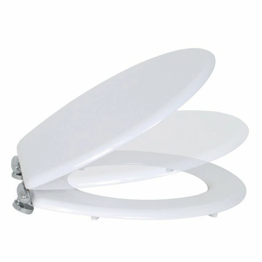 Promo 🎉 MSV Abattant WC MDF Blanc - Charnières Zinc 🛒 4 Promo 🎉 MSV Abattant WC MDF Blanc - Charnières Zinc 🛒 – Image 2