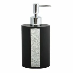 Meilleure affaire ✨ MSV Distributeur de savon Polyrésine LUANDA Noir 👏