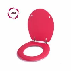 Offres 👏 MSV Abattant WC MDF Soft Touch Groseille - Charnières Inox 🥰 -Accessoires pour la maison Soldes 3700703956464 2