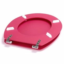 Offres 👏 MSV Abattant WC MDF Soft Touch Groseille - Charnières Inox 🥰 -Accessoires pour la maison Soldes 3700703956464 3