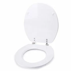 De gros 😉 MSV Abattant WC MDF Finition Brillante Blanc - Charnières Inox 🧨 7 De gros 😉 MSV Abattant WC MDF Finition Brillante Blanc - Charnières Inox 🧨 -Accessoires pour la maison Soldes 3700703956600 2
