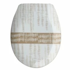 Promo 🧨 MSV Abattant WC Thermo Dur ONS Beige - Charnières PS 😀