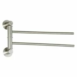 Meilleure affaire ✔️ MSV Porte Serviettes mural double Inox SIWA Brossé 😍