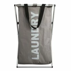Nouveau 🛒 MSV Panier à linge LAUNDRY Taupe 😍 -Accessoires pour la maison Soldes 3700703983804 3
