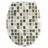 Budget 🌟 MSV Abattant WC Thermo Dur MOSAIKO Taupe & Blanc - Charnières PS 😉 -Accessoires pour la maison Soldes 3700703995050 1