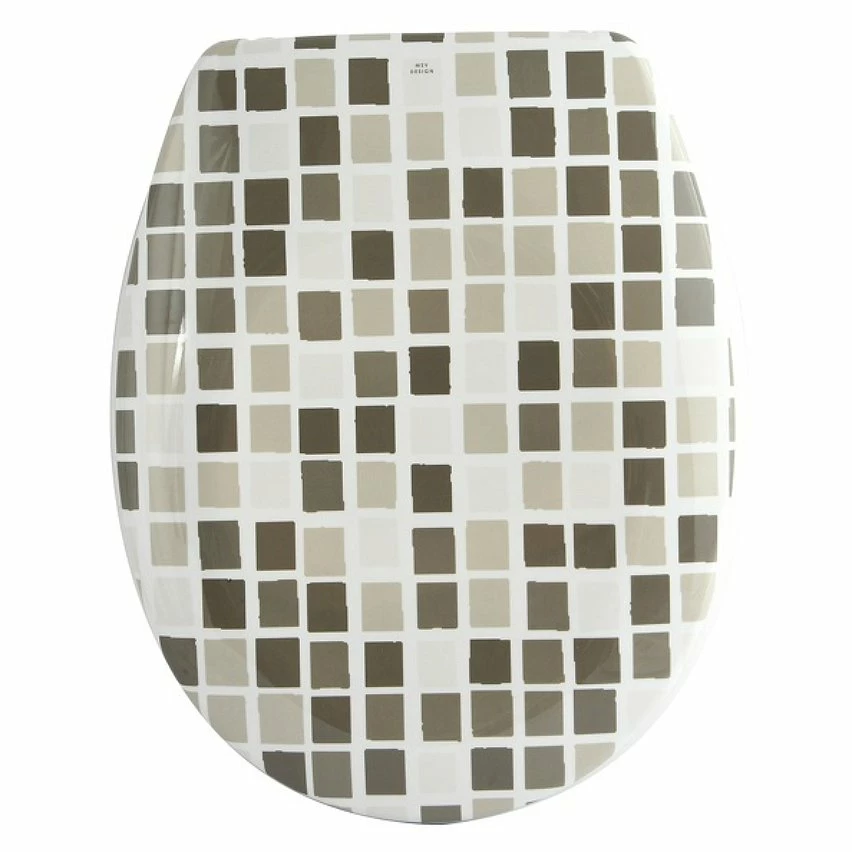Budget 🌟 MSV Abattant WC Thermo Dur MOSAIKO Taupe & Blanc - Charnières PS 😉 3 Budget 🌟 MSV Abattant WC Thermo Dur MOSAIKO Taupe & Blanc - Charnières PS 😉