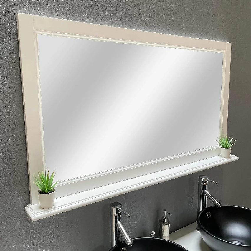Offres ⭐ ByCA Ensemble meuble 123 cm blanc en bois et son miroir tablette - Authentica 🛒 8 Offres ⭐ ByCA Ensemble meuble 123 cm blanc en bois et son miroir tablette - Authentica 🛒 – Image 6