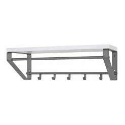 Nouveau 🤩 Paris prix Patère Murale Design "Kare" 70cm Blanc ⭐