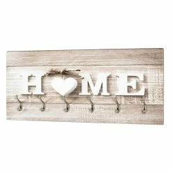 Offres 😀 Paris prix Patère Murale 6 Crochets "Home" 90cm Naturel ✔️