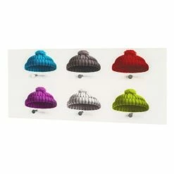 Budget 🌟 Paris prix Patère Murale en Verre "Bonnets" 90cm Blanc ✨