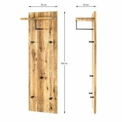 Le moins cher 🤩 Paris prix Patère Murale 5 Crochets & Cintre "Royal Oak" 100cm Naturel 🔥 -Accessoires pour la maison Soldes 4001070223616 4