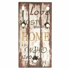 Promo 🤩 Paris prix Patère Murale Déco Vintage "3 Crochets" 60cm Naturel ❤️