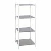 Remise ⌛ Paris prix Étagère 4 Niveaux Design "Ethan" 103cm Argent 🛒 -Accessoires pour la maison Soldes 4001070453495 1