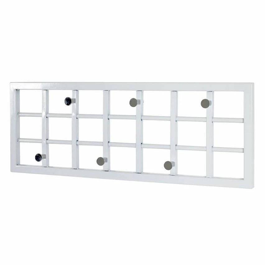 Grosses soldes 😉 Paris prix Patère Murale 6 Crochets "Grillage" 60cm Blanc Laqué ✨ 4 Grosses soldes 😉 Paris prix Patère Murale 6 Crochets "Grillage" 60cm Blanc Laqué ✨ – Image 2