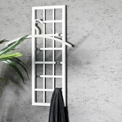 Grosses soldes 😉 Paris prix Patère Murale 6 Crochets "Grillage" 60cm Blanc Laqué ✨ 7 Grosses soldes 😉 Paris prix Patère Murale 6 Crochets "Grillage" 60cm Blanc Laqué ✨ -Accessoires pour la maison Soldes 4001070893994 3