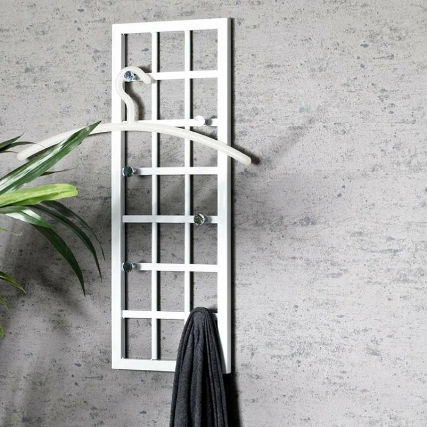 Grosses soldes 😉 Paris prix Patère Murale 6 Crochets "Grillage" 60cm Blanc Laqué ✨ 5 Grosses soldes 😉 Paris prix Patère Murale 6 Crochets "Grillage" 60cm Blanc Laqué ✨ – Image 3