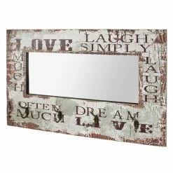 Promo 😍 Paris prix Patère Murale & Miroir "4 Crochets" 80cm Naturel 👏