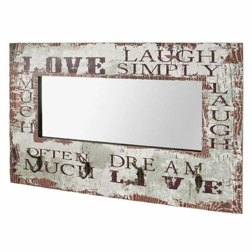 Promo 😍 Paris prix Patère Murale & Miroir "4 Crochets" 80cm Naturel 👏 3 Promo 😍 Paris prix Patère Murale & Miroir "4 Crochets" 80cm Naturel 👏