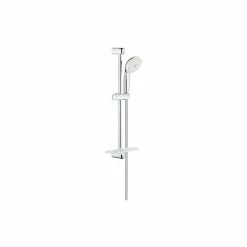 Promo 🔥 GROHE Ensemble de douche 3 jets Tempesta 100 27600001 - Barre de douche 60 cm -Limiteur de débit -Anti-calcaire -Porte-savon -C 🛒