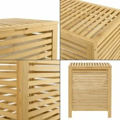 Sortie 😀 Panier à Linge avec Sac Skövde 65 Litres [en.casa] ⭐ -Accessoires pour la maison Soldes 4059438584909 7