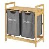 Vente flash ⌛ Meuble de rangement à linge Kärkölä avec 2 sacs 73 x 63,5 x 33 cm [en.casa] 👏 -Accessoires pour la maison Soldes 4059438679346 1