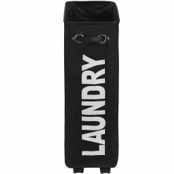 Remise 😉 Tectake Panier à linge étroit sur roulettes - beige ❤️ -Accessoires pour la maison Soldes 4061173017789 3