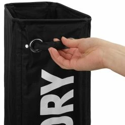 Remise 😉 Tectake Panier à linge étroit sur roulettes - beige ❤️ -Accessoires pour la maison Soldes 4061173017789 6