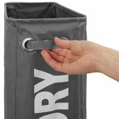 Remise 😉 Tectake Panier à linge étroit sur roulettes - beige ❤️ -Accessoires pour la maison Soldes 4061173017802 6