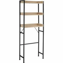 Vente flash ✨ Tectake Étagère de salle de bain Seattle - Bois clair industriel, Chêne Sonoma 🎉 -Accessoires pour la maison Soldes 4061173209191 1