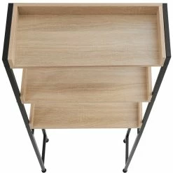 Vente flash ✨ Tectake Étagère de salle de bain Seattle - Bois clair industriel, Chêne Sonoma 🎉 -Accessoires pour la maison Soldes 4061173209191 4