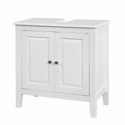 Bon marché 💯 SoBuy® FRG202-W Meuble Sous-Lavabo Dessous de lavabo ou Evier Meuble de Salle de Bain 🧨