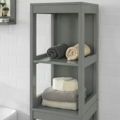 Les meilleures critiques de 👍 SoBuy® FRG126-SG Meuble Colonne de Salle de Bain Armoire Haute – 4 étagères et 2 tiroirs 🎁 -Accessoires pour la maison Soldes 4251388611920 7