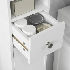 Coupon 🔔 SoBuy BZR34-W Meuble de Rangement Salle d Bain Meuble Colonne Armoire de Toilette Meuble WC 😉 -Accessoires pour la maison Soldes 4251388612927 7
