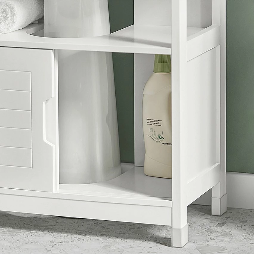 Grosses soldes 😍 SoBuy FRG128-II-W Meuble sous lavabo Meuble sous évier Meuble de Salle de Bain sous lavabo 🛒 7 Grosses soldes 😍 SoBuy FRG128-II-W Meuble sous lavabo Meuble sous évier Meuble de Salle de Bain sous lavabo 🛒 – Image 5