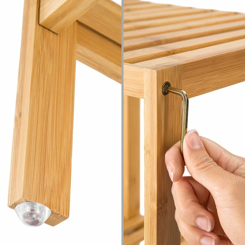 Meilleure affaire ✨ Tectake Étagère en Bambou 4 niveaux 33x33x97cm 🛒 5 Meilleure affaire ✨ Tectake Étagère en Bambou 4 niveaux 33x33x97cm 🛒 – Image 3