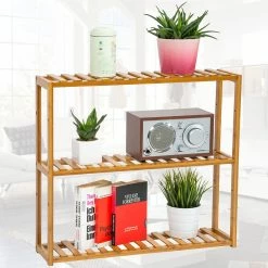 Le moins cher ⭐ Tectake Étagère en Bambou 3 niveaux 60x15x54,5cm 👍 7 Le moins cher ⭐ Tectake Étagère en Bambou 3 niveaux 60x15x54,5cm 👍 -Accessoires pour la maison Soldes 4260435991496 3