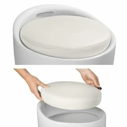 Meilleure vente 🥰 Tectake Tabouret coffre de rangement - blanc 🥰 -Accessoires pour la maison Soldes 4260473662488 3