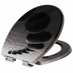 Meilleure affaire 😉 Tectake Abattant WC - noir 🤩