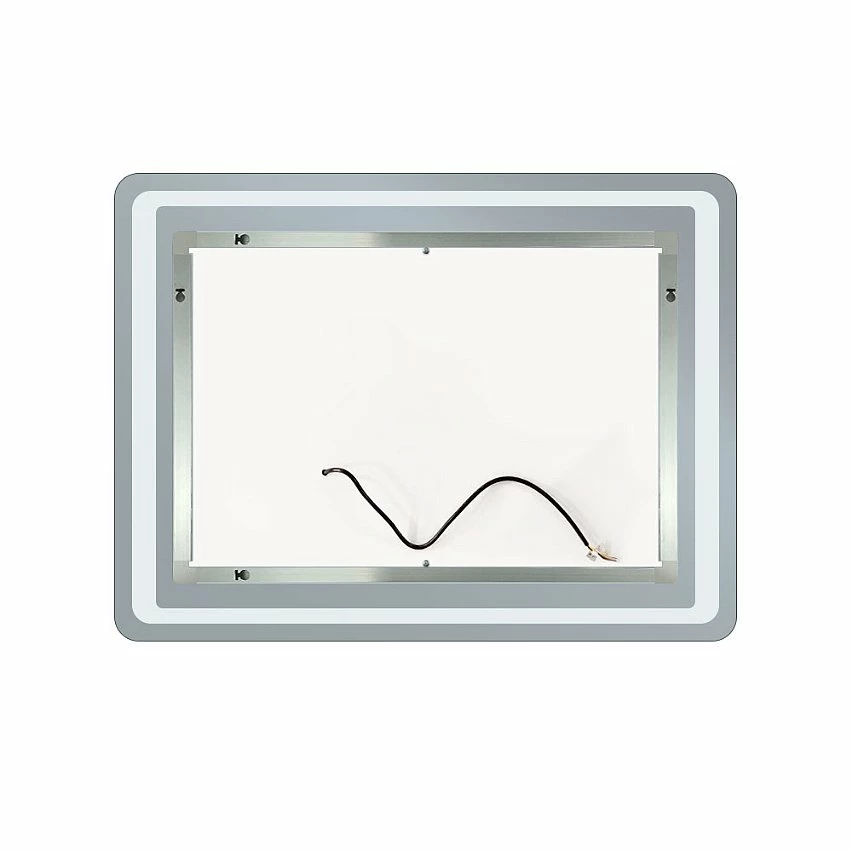 Promo ✔️ AICA Sanitaire Miroir rectangulaire de salle de bains de miroir de LED de contact anti-buée, 90*4*65cm 👏 8 Promo ✔️ AICA Sanitaire Miroir rectangulaire de salle de bains de miroir de LED de contact anti-buée, 90*4*65cm 👏 – Image 6