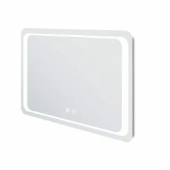 Meilleure affaire 😍 AICA Sanitaire Miroir rectangulaire de salle de bains de miroir de LED de contact anti-buée, 120*4*70cm 👍