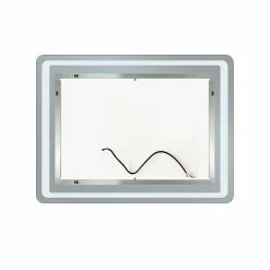 Meilleure affaire 😍 AICA Sanitaire Miroir rectangulaire de salle de bains de miroir de LED de contact anti-buée, 120*4*70cm 👍 -Accessoires pour la maison Soldes 4764075201118 6