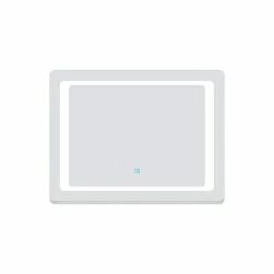 Vente flash 🌟 AICA Sanitaire Miroir de salle de bain anti-buée avec interrupteur tactile, commande unique, lumière blanche 6000K, 90*4*65cm 🔔