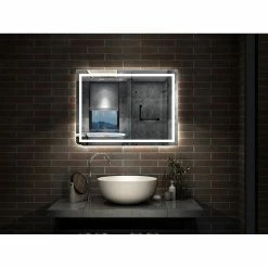 Coupon 😍 AICA Sanitaire Miroir antibuée avec interrupteur tactile + commande unique + lumière blanche 6000k + 160 x 4 x 70 cm (L x P x H) 💯 -Accessoires pour la maison Soldes 4764075201422 3