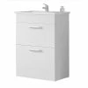 Top 10 ✔️ AICA Sanitaire meuble sous vasque couleur blanc avec deux tiroirs , lavabo leger en céramique 🔔 -Accessoires pour la maison Soldes 4764075263918 1