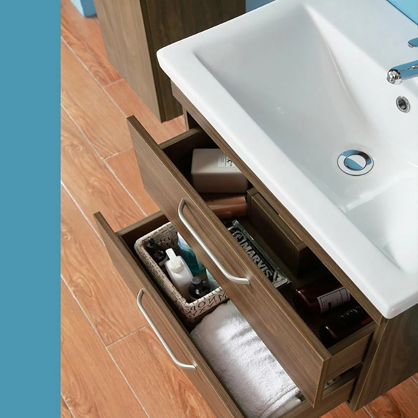 Les meilleures critiques de 💯 AICA Sanitaire meuble suspendu noyer avec deux tiroirs, 58 x 38 x 50 cm, lavabo en céramique ✔️ 6 Les meilleures critiques de 💯 AICA Sanitaire meuble suspendu noyer avec deux tiroirs, 58 x 38 x 50 cm, lavabo en céramique ✔️ – Image 4