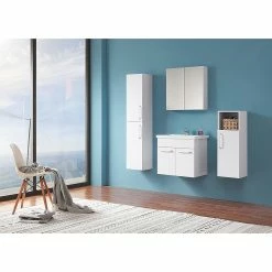 Meilleure vente 😍 AICA Sanitaire meuble de salle de bain avec deux portes couleur blanc, lavabo en céramique 👍 11 Meilleure vente 😍 AICA Sanitaire meuble de salle de bain avec deux portes couleur blanc, lavabo en céramique 👍 -Accessoires pour la maison Soldes 4764075264021 3