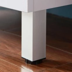 Le moins cher ⭐ AICA Sanitaire meuble sous vasque deux tiroirs blanc avec pied, lavabo leger en céramique 🛒 -Accessoires pour la maison Soldes 4764075264113 5