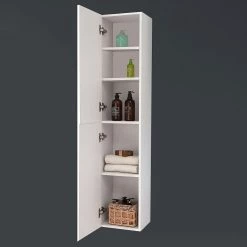 Les meilleures critiques de 🧨 AICA Sanitaire armoire de rangement blanc deux portes 30 x 26,8 x 142 cm 🥰 -Accessoires pour la maison Soldes 4764075264144 3